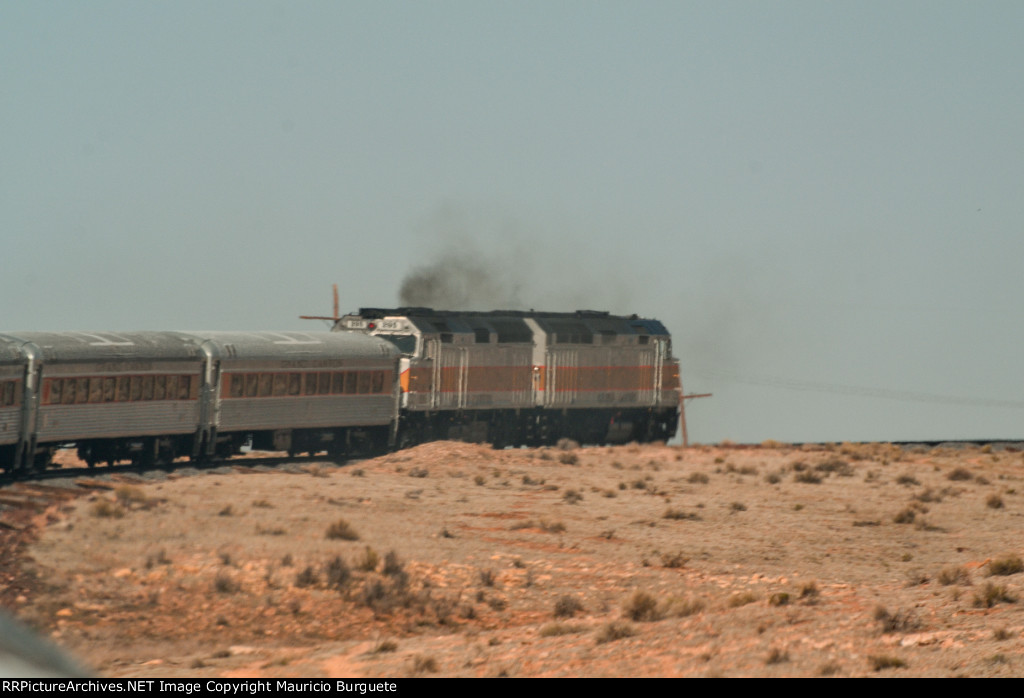 Grand Canyon Railway traveling to the Canyon